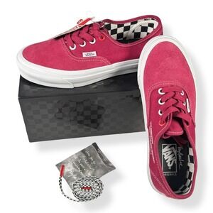 Vans Vault x Ray Barbee OG Authentic LX Dark Red Sneakers VN0A4BV99RG1 l- NWB